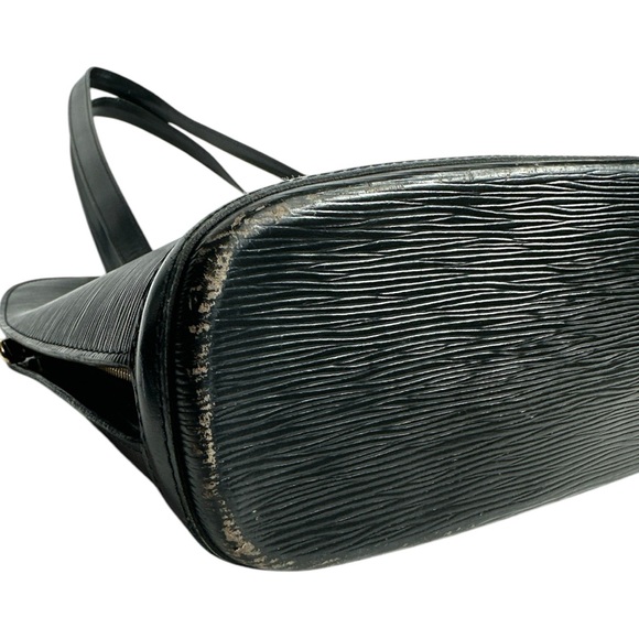 LOUIS VUITTON Epi Lussac Black Large Shoulder Bag